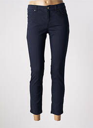 Pantalon 7/8 elasticitate talie joasă albastru OUI femme