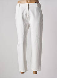 Pantalon 7/8 elasticitate mărime normală alb GUS femeie