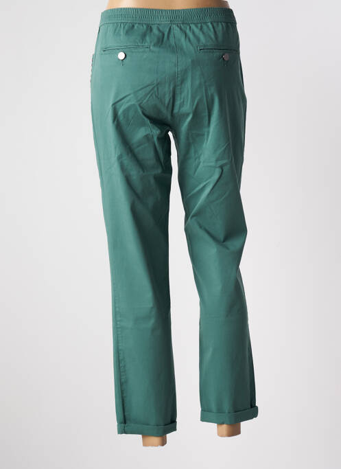 Pantalon slim țesătură poplin mărime normală verde FUEGO WOMAN femme