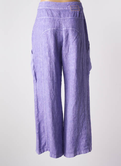 Pantalon larg violet ELISA CAVALETTI femeie