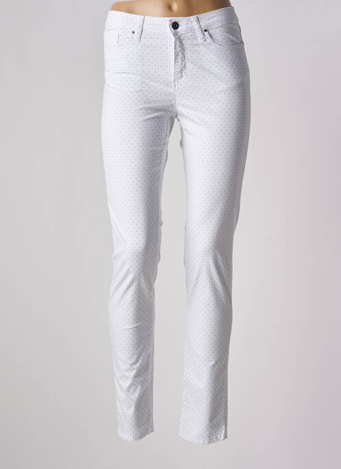 Pantalon slim alb LCDN femeie