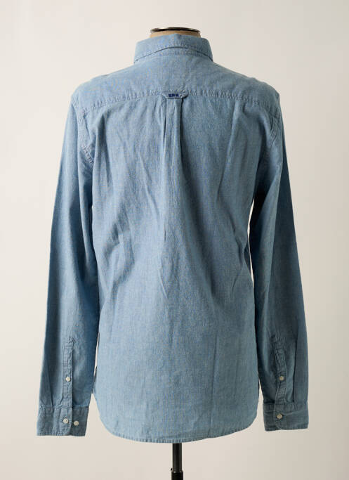 Cămașă cu mâneci lungi albastru SUPERDRY bărbat