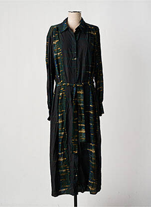 Rochie lungă mâneci lungi mâneci lungi verde PLEASE femeie