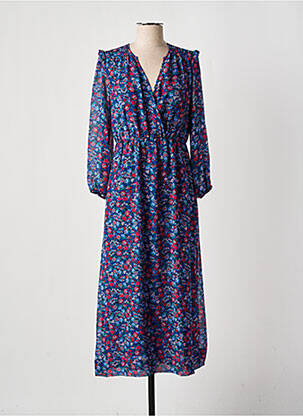 Rochie lungă albastru GRACE & MILA femeie