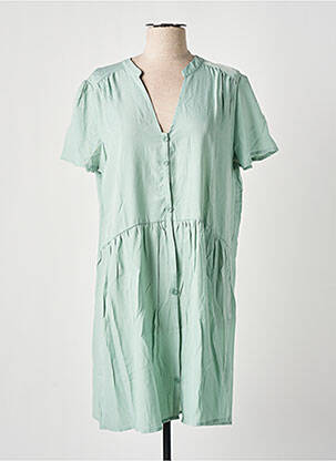 Rochie midi mâneci scurte mâneci scurte verde GRACE & MILA femeie