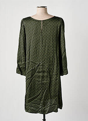 Rochie midi croială fluidă mâneci 3/4 verde GRACE & MILA femeie