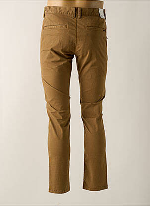 Pantalon chino țesătură poplin mărime normală maro EDC bărbat