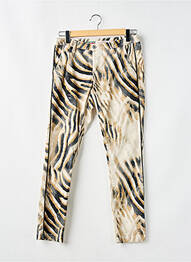 Pantalon chino țesătură poplin mărime normală bej PLEASE femeie