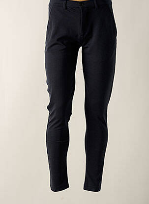 Pantalon chino elasticitate mărime normală albastru SOLID bărbat