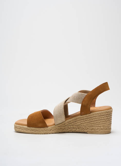 Sandale/Pantofi decupați maro KAOLA femeie