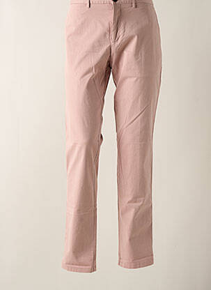 Pantalon drept croială dreaptă roz TOMMY HILFIGER bărbat