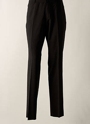 Pantalon slim închidere cu fermoar sub clapetă cu cârlig negru BRUNO SAINT HILAIRE bărbat