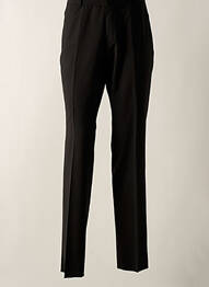 Pantalon slim închidere cu fermoar sub clapetă cu cârlig negru BRUNO SAINT HILAIRE homme