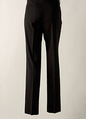 Pantalon slim închidere cu fermoar sub clapetă cu cârlig negru BRUNO SAINT HILAIRE bărbat