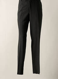 Pantalon drept închidere cu fermoar sub clapetă cu cârlig gri BRUNO SAINT HILAIRE homme