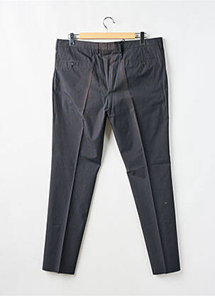Pantalon drept închidere cu fermoar sub clapetă cu cârlig talie înaltă gri HUGO BOSS bărbat