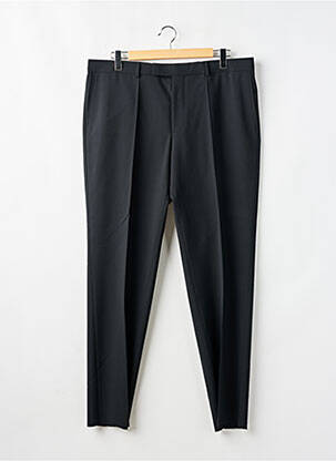 Pantalon drept închidere cu fermoar sub clapetă cu cârlig talie înaltă negru HUGO BOSS bărbat