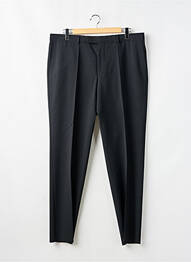Pantalon drept închidere cu fermoar sub clapetă cu cârlig talie înaltă negru HUGO BOSS bărbat
