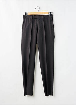 Pantalon drept închidere cu fermoar sub clapetă cu cârlig talie înaltă negru HUGO BOSS bărbat