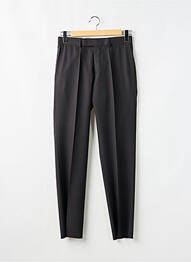 Pantalon drept închidere cu fermoar sub clapetă cu cârlig talie înaltă negru HUGO BOSS bărbat
