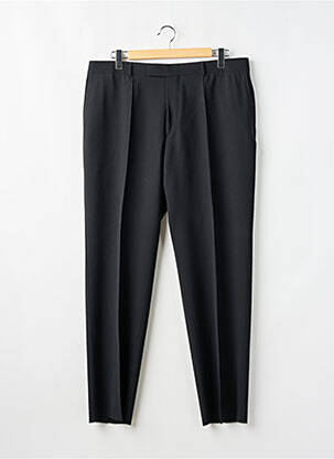 Pantalon drept închidere cu fermoar sub clapetă cu cârlig talie înaltă negru HUGO BOSS bărbat