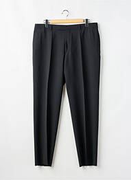 Pantalon drept închidere cu fermoar sub clapetă cu cârlig talie înaltă negru HUGO BOSS bărbat