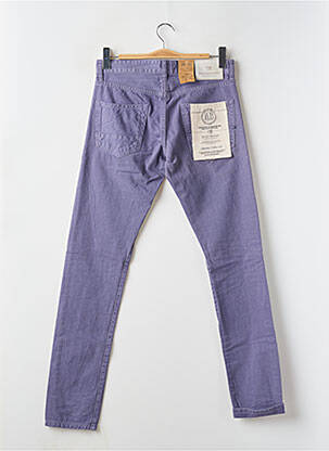 Pantalon slim închidere cu fermoar sub clapetă cu nasturi mărime normală violet MAISON SCOTCH bărbat