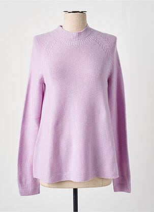 Pulover croială cambrată mâneci lungi violet COMPTOIR DES COTONNIERS femeie