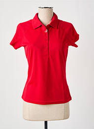 Polo elasticitate mâneci scurte roșu SLAZENGER femme