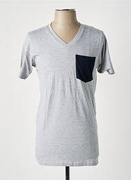 Tricou croială cambrată mâneci scurte gri SLAZENGER homme