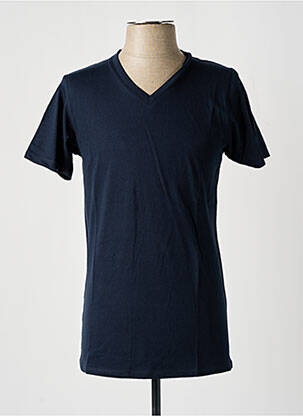 Tricou croială cambrată mâneci scurte albastru SLAZENGER bărbat