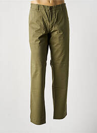 Pantalon chino țesătură poplin mărime normală verde LOIS bărbat