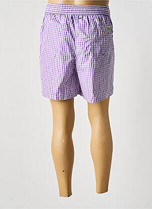 Șort de baie efect material satinat violet RALPH LAUREN bărbat