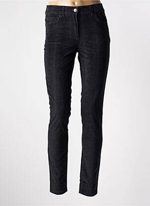 Pantalon slim buzunare negru CAROLL femeie