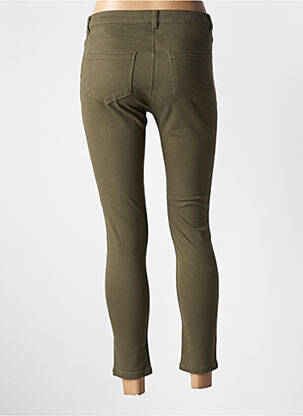 Pantalon 7/8 închidere cu fermoar sub clapetă cu nasturi verde BURTON femeie