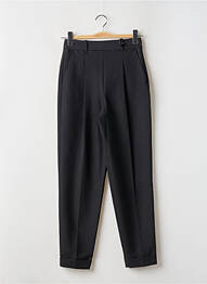 Pantalon slim elasticitate talie înaltă negru CAROLL femme