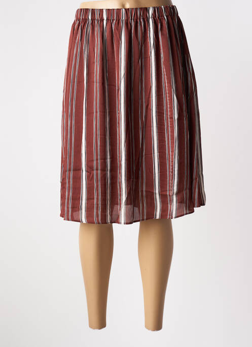 Fustă midi maro SKATÏE femeie