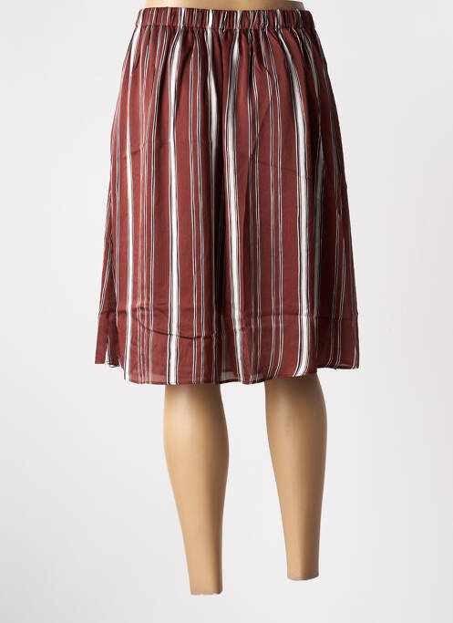 Fustă midi maro SKATÏE femeie