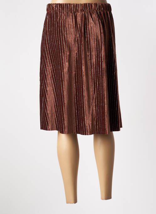 Fustă midi maro SKATÏE femeie