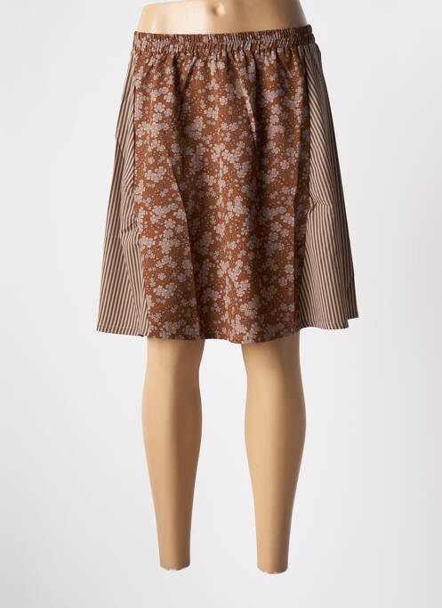 Fustă scurtă maro SKATÏE femeie