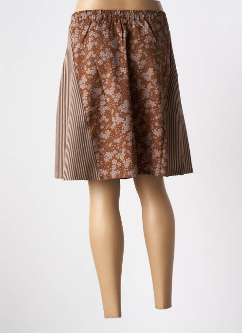 Fustă scurtă maro SKATÏE femeie