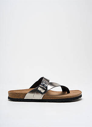 Șlapi argintiu INTER-BIOS femeie