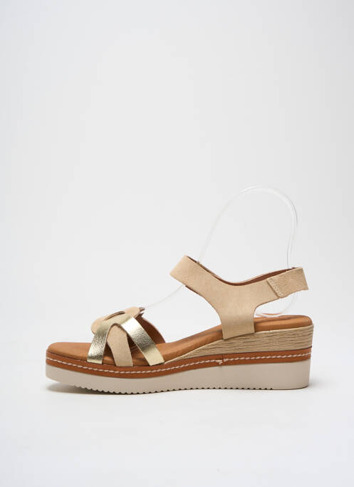 Sandale/Pantofi decupați auriu EVA FRUTOS femeie