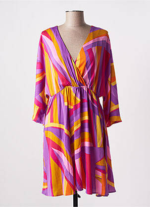 Rochie midi croială fluidă mâneci lungi violet ONLY femeie