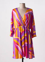 Rochie midi croială fluidă mâneci lungi violet ONLY femeie