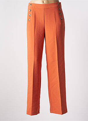 Pantalon drept portocaliu ONLY femeie