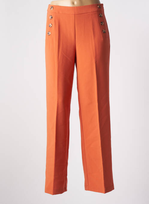 Pantalon drept portocaliu ONLY femeie