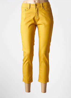 Pantalon 7/8 elasticitate mărime normală galben GRIFFON femeie