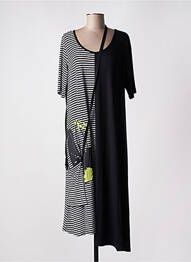 Rochie midi mâneci scurte mâneci scurte negru LUUKAA femeie