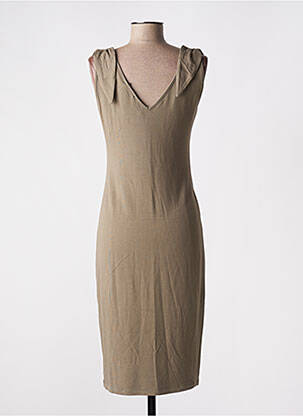 Rochie midi fără mâneci fără mâneci verde ISABEL DE PEDRO femeie